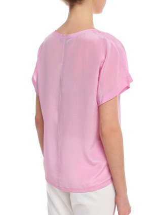 Розовая футболка MARELLA: фото 5 - Invogue